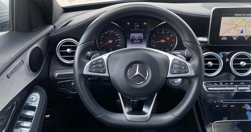 Mercedes-Benz Klasa C cena 119900 przebieg: 74180, rok produkcji 2017 z Kępice małe 301